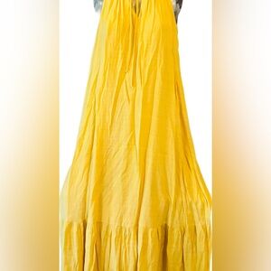 Beautiful brand new pale, yellow Boho maxi dress